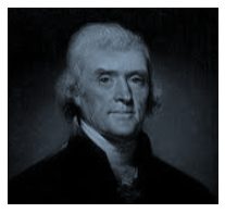 Monochrome historical male portrait painting